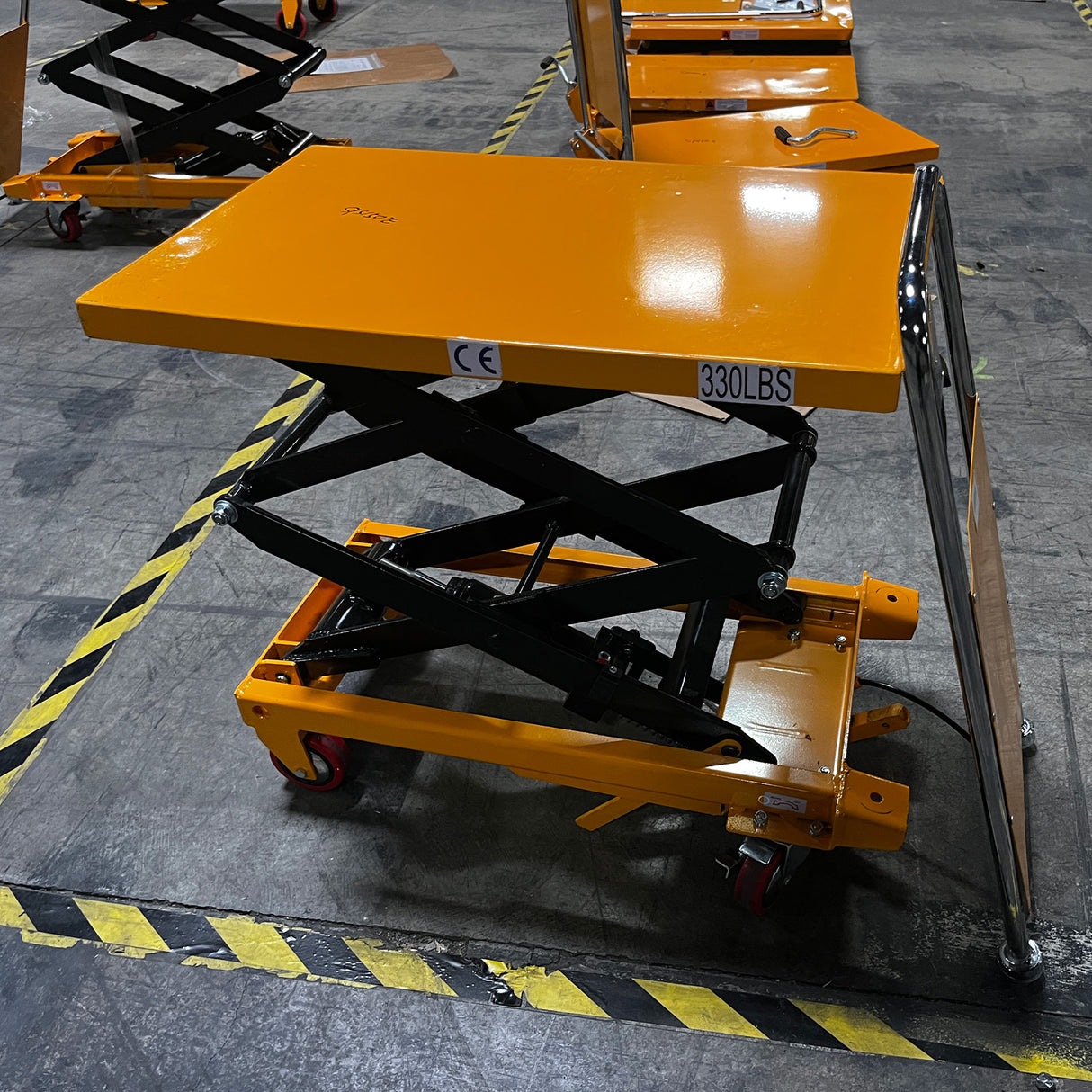 Pre-owned Double Scissor Lift Table 330lbs Cap, 31.4" lifting height SPS150E Only Pick-Up