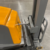 Pre-owned CPD15W-II-118 – 3,300 lb Counterbalance Electric Stacker, 118" Lift Height, Adjustable Forks