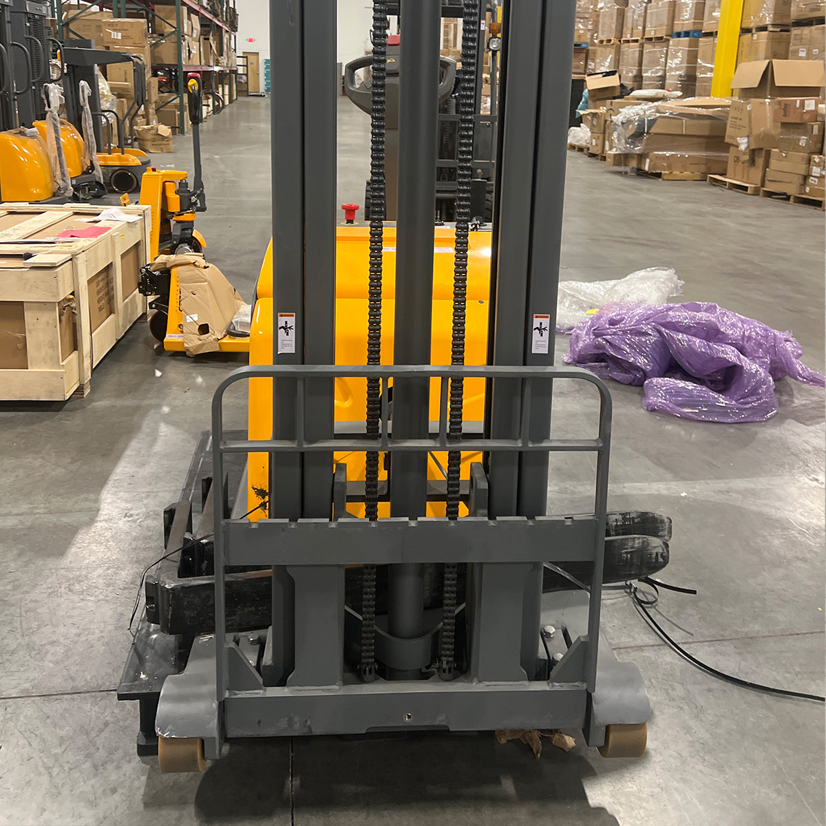 Pre-owned CPD15W-II-118 – 3,300 lb Counterbalance Electric Stacker, 118" Lift Height, Adjustable Forks