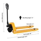 5,500 lb Hydraulic Pallet Jack – Smooth-Rolling Nylon Wheels, 48" x 21" Forks| BF-III-1(NYLON)