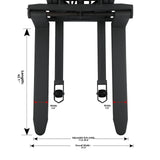 Pre-owned CDD15BE-118 – 3,300 lb Semi-Electric Stacker, 118" Lift, Fixed Legs & Adjustable Forks