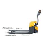 Electric Pallet Jack 3300lbs Capacity 48’Lx27’W Fork CBD15WE-19 - Electric Pallet Jack