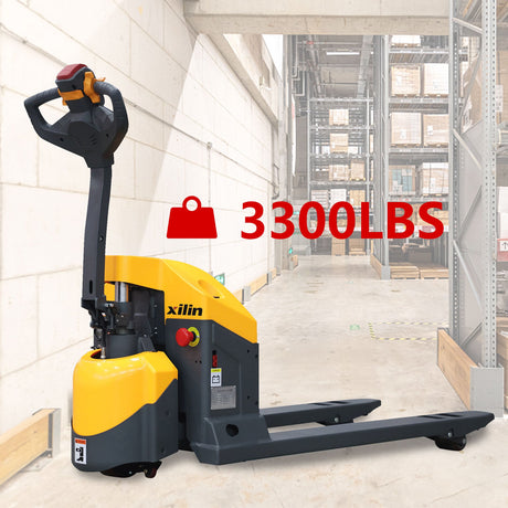 Electric Pallet Jack 3300lbs Capacity 48’Lx27’W Fork CBD15WE-19 - Electric Pallet Jack