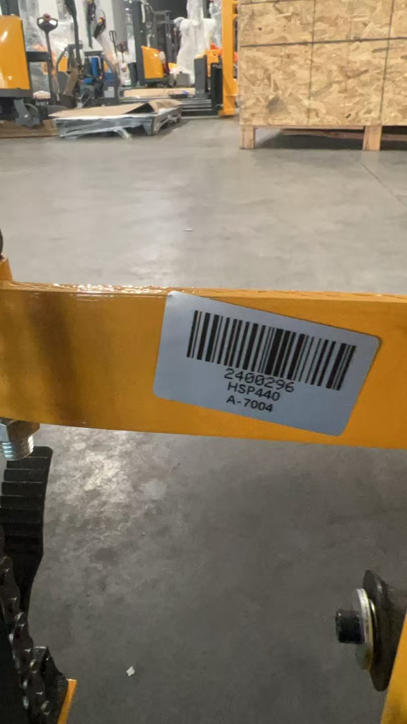 Pre-owned Premium Used HSP440–440lbs Manual Pallet Stacker 440 lbs Capacity 35.8" Lift Fixed Legs-2400296 Only Pick Up