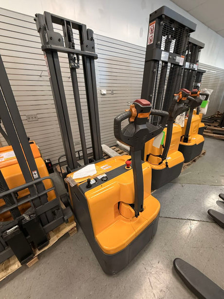 Pre-owned Regular Used CPD05W-118–1,200 lb Counterbalanced Electric Stacker, 118" Lift-2107146