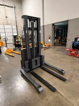 Pre-owned Premium Used CTD10R-E-98 – 2,200 lb Electric Stacker, 98" Lift, Straddle Legs & Adjustable Forks-21060100