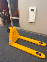 Pre-owned CBD15 3,300 lb Electric Pallet Jack, Compact Lithium Model, 48"x27" Forks