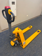 Pre-owned CBD15 3,300 lb Electric Pallet Jack, Compact Lithium Model, 48"x27" Forks