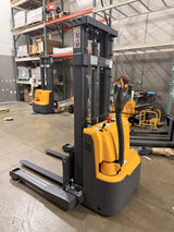 Pre-owned Premium Used CTD10R-E-98 – 2,200 lb Electric Stacker, 98" Lift, Straddle Legs & Adjustable Forks-21060100