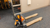 Pre-owned CBD15W-LIX-48x27 – 3,300 lb Electric Pallet Jack, Lithium Battery, 48"x27" Forks