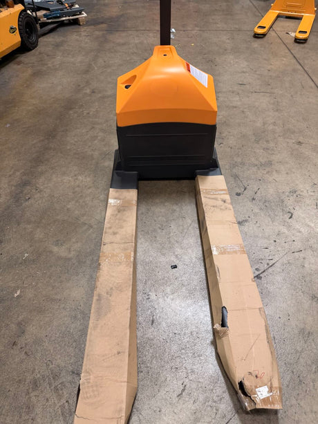 Pre-owned Open Box CBD20WE-19- 4,400 lb Electric Pallet Jack – Long Runtime Lithium Battery, Turtle Mode, 48"x27" Forks-220201196