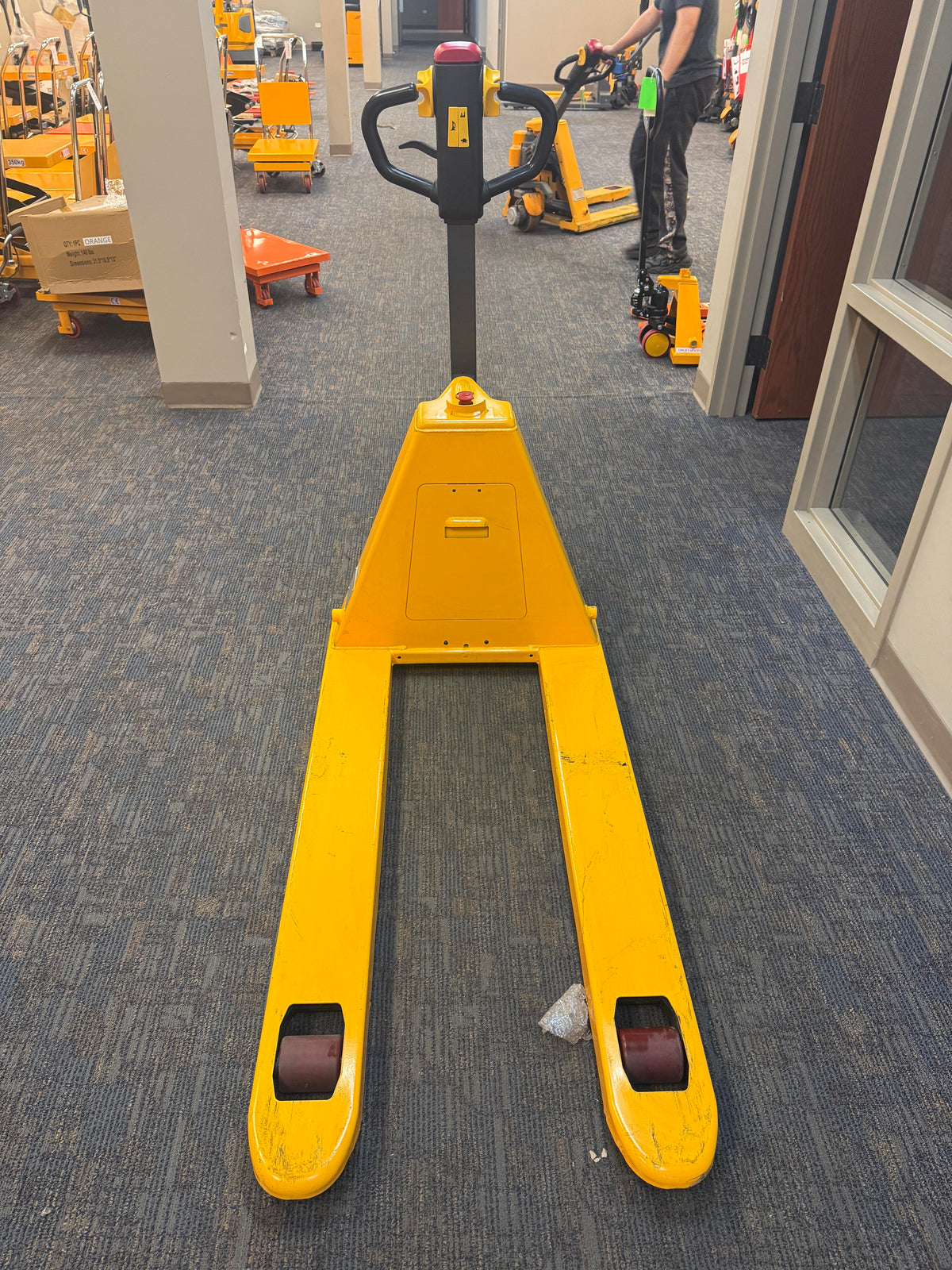 Pre-owned Regular Used CBD15 3,300 lb Electric Pallet Jack, Compact Lithium Model, 48"x27" Forks-21024706