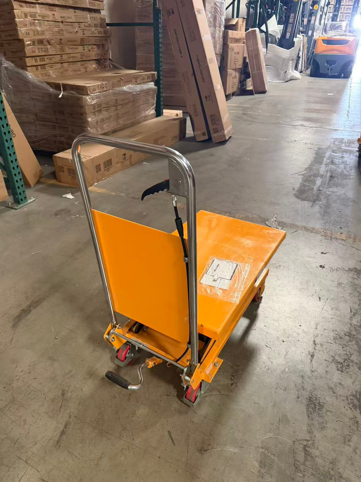 Pre-owned Premium Used SP150E Single Scissor Lift Table 330 lbs Cap, 20.2" lifting height-C00000580 Only Pick Up
