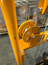 Pre-owned Regular Used HSW440-II – 440 lb Manual Winch Pallet Stacker, 35.4" Lift, Fixed Legs, Adjustable Forks-250031611 Only Pick Up