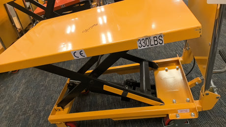 Pre-owned Premium Used SP150E Single Scissor Lift Table 330 lbs Cap, 20.2" lifting height-318338 Only Pick Up