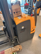 Pre-owned Premium Used CTDR15-III-177 – 3,300 lb Electric Stacker, 177" Lift, Straddle Legs, Adjustable Forks-20060280