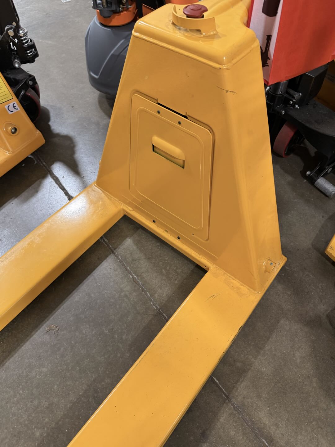 Pre-owned CBD15 3,300 lb Electric Pallet Jack, Compact Lithium Model, 48"x27" Forks