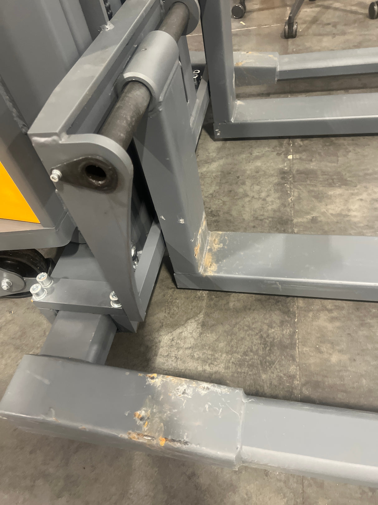 Pre-owned CTD15BE-98 – 3,300 lb Semi-Electric Stacker, 98" Lift, Straddle Legs & Adjustable Forks
