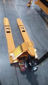 Pre-owned Aged Used MF 2,200 lb Hydraulic Pallet Jack – 31.5" x 15" Forks-240501148 Only Pick Up
