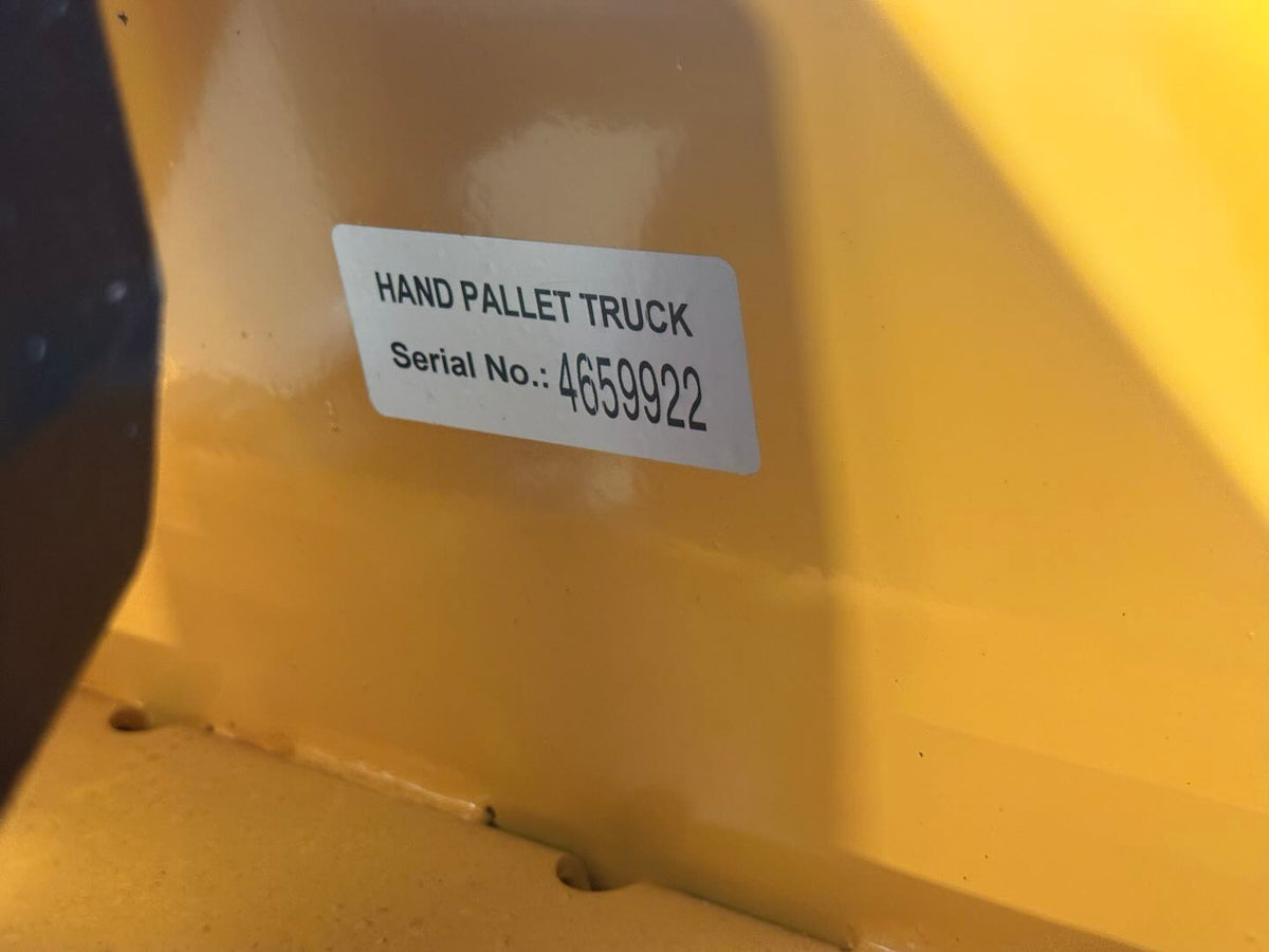 Pre-owned Regular Used JF-685 2,200 lb High-Lift Hydraulic Pallet Jack – Wide Forks, 45" x 27"-4659922