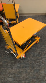 Pre-owned Premium Used SP150E Single Scissor Lift Table 330 lbs Cap, 20.2" lifting height-318338 Only Pick Up