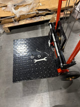 Pre-owned Premium Used HSW330-O–330lbs Manual Pallet Stacker 330 lbs Capacity 40.5" Lift Fixed Legs-250010358 Only Pick Up