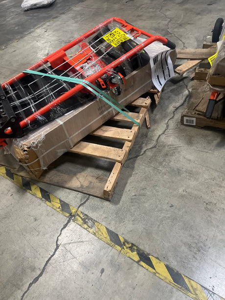 Pre-owned Premium Used HSW330-O–330lbs Manual Pallet Stacker 330 lbs Capacity 40.5" Lift Fixed Legs-250010342