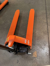 Pre-owned Regular Used JF-685-O 2,200 lb High-Lift Hydraulic Pallet Jack – Wide Forks, 45" x 27"-4677378