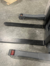 Pre-owned CTD15R-EN-98 - 3300 lb Capacity 98" Lift Compact Electric Stacker Adjustable Forks