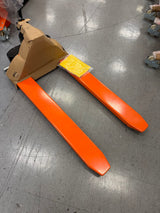 Pre-owned Premium Used JF-685-O 2,200 lb High-Lift Hydraulic Pallet Jack – Wide Forks, 45" x 27"-4677380