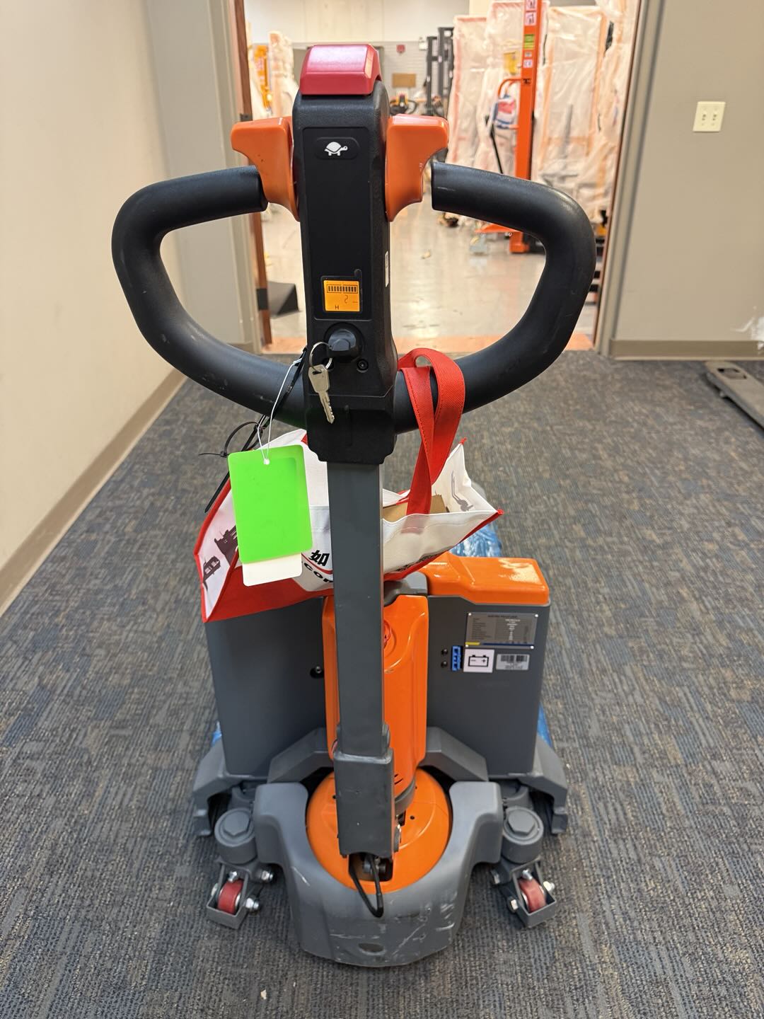 Pre-owned Premium Used CBD15W-II-Li-O-II 3,300 lb Electric Pallet Jack, Compact Lithium Model, 48"x27" Forks-250023367