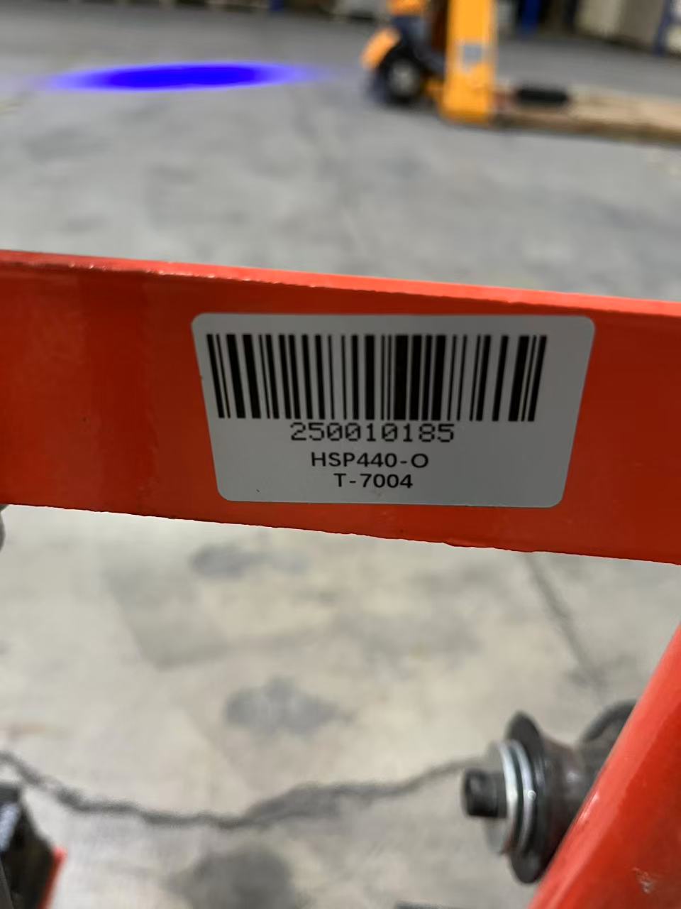 Pre-owned Premium Used HSP440-O–440lbs Manual Pallet Stacker 440 lbs Capacity 35.8" Lift Fixed Legs-250010185 Only Pick Up