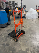Pre-owned Regular Used HSW440-O–440lbs Manual Pallet Stacker 440 lbs Capacity 35.4" Lift Fixed Legs-250031646 Only Pick Up
