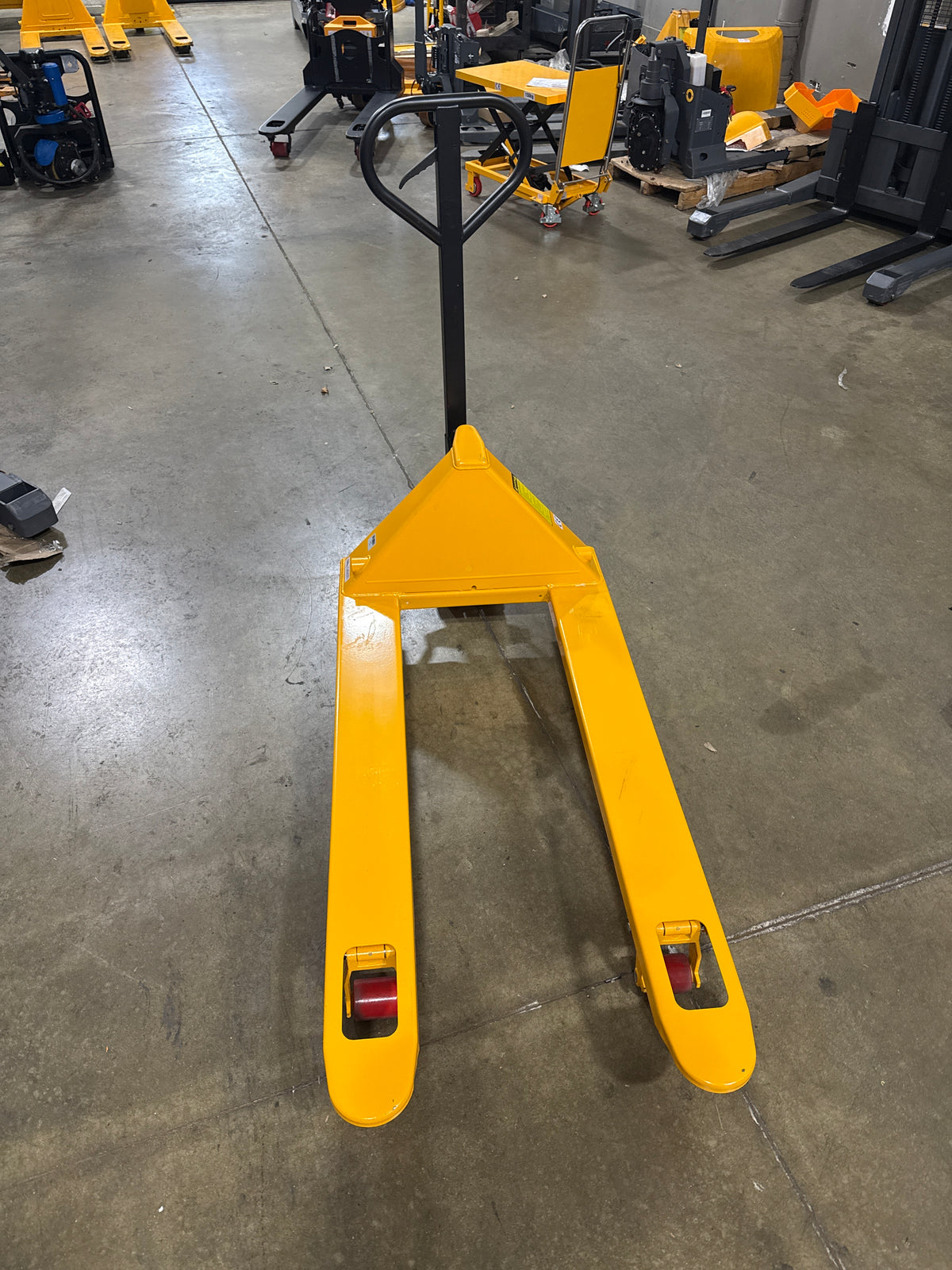 Pre-owned Open Box DF-III-2 5,500 lb Hydraulic Pallet Jack – Wide Forks, 48" x 27"-952710231