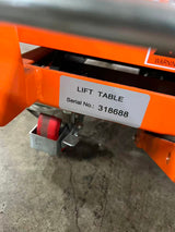 Pre-owned Regular Used SP150E-O Single Scissor Lift Table 330 lbs Cap, 20.2" lifting height-318688