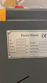 Pre-owned Open Box CPD05W-118–1,200 lb Counterbalanced Electric Stacker, 118" Lift-2106080