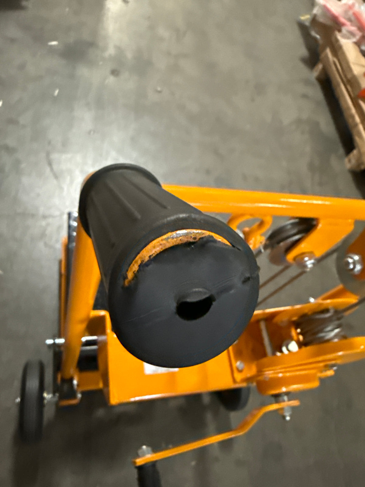 Pre-owned Regular Used HSW440-II – 440 lb Manual Winch Pallet Stacker, 35.4" Lift, Fixed Legs, Adjustable Forks-250031611 Only Pick Up