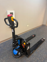 Pre-owned Aged Used CBD15W-Lix-48x27-B 3,300 lb Electric Pallet Jack, Compact Lithium Model, 48"x27" Forks-21035246
