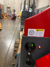 Pre-owned Open Box CBD20WE-19-R 4,400 lb Electric Pallet Jack, GEL Battery Model, 48"x27" Forks-260005844