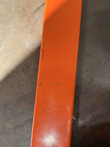 Pre-owned Premium Used JF-685-O 2,200 lb High-Lift Hydraulic Pallet Jack – Wide Forks, 45" x 27"-4677379