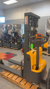 Pre-owned Premium Used CDD12R-E-98–2,640 lb Electric Stacker, 98" Lift, Fixed Legs-20092978