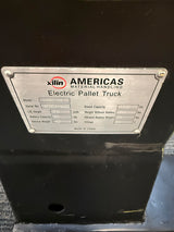 Pre-owned Aged Used CBD15 3,300 lb Electric Pallet Jack, Compact Lithium Model, 48"x27" Forks-XCBDA14002