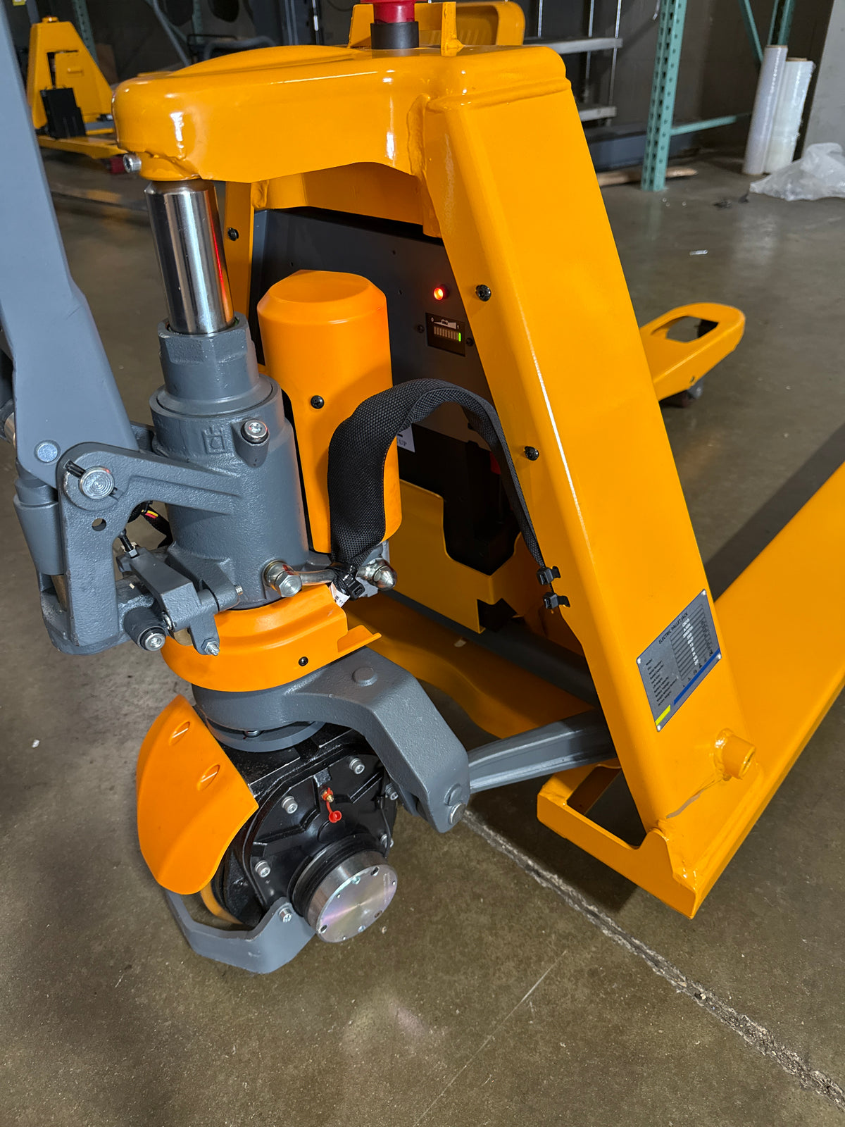 Pre-owned CBD15-NEW 3,300 lb Electric Pallet Jack, Compact Lithium Model, 48"x27" Forks