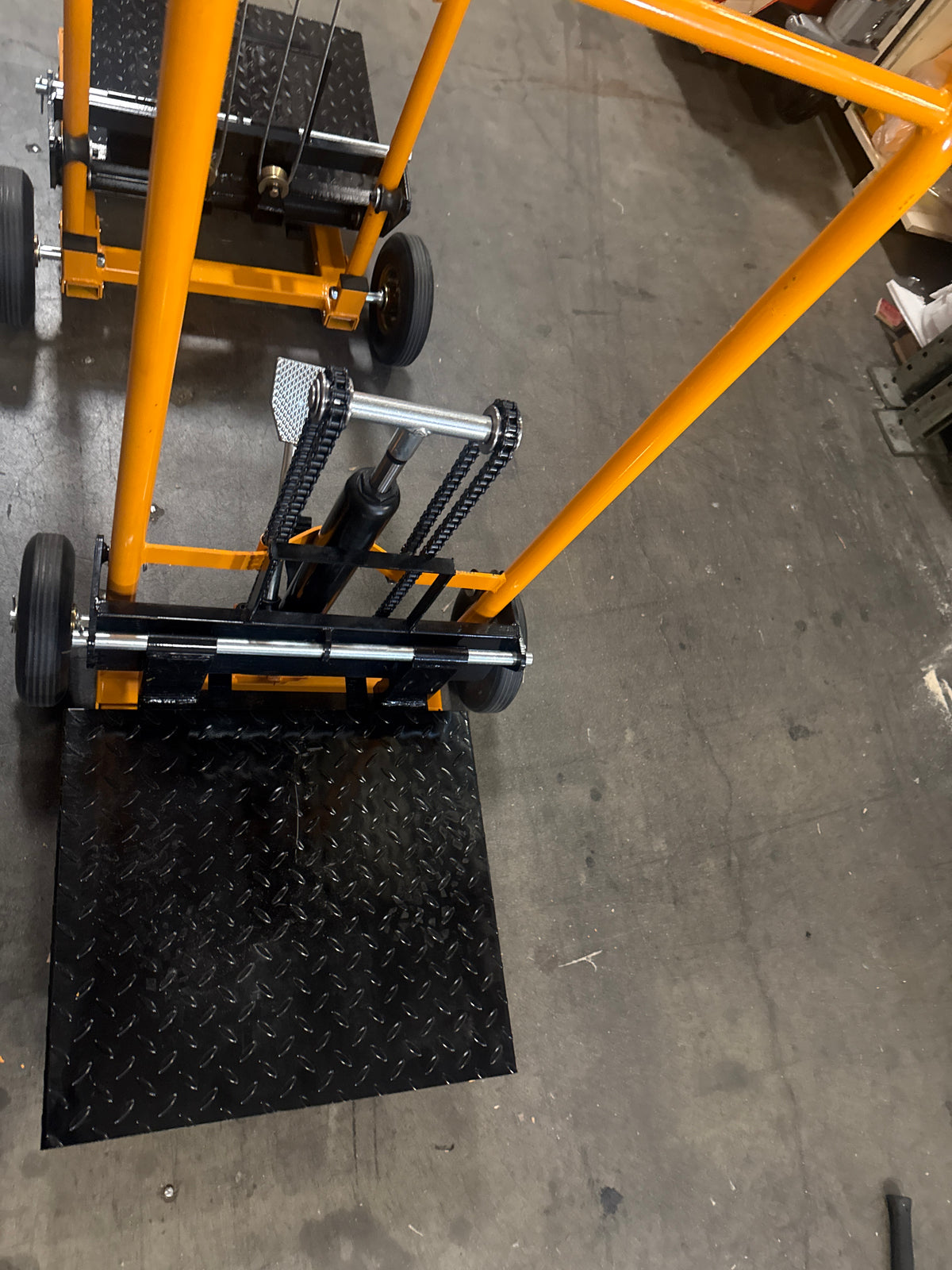 Pre-owned Regular Used HSP440–440lbs Manual Pallet Stacker 440 lbs Capacity 35.8" Lift Fixed Legs-250031541 Only Pick Up