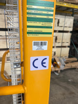 Pre-owned Premium Used SDJA1000-I–2200lbs Manual Pallet Stacker 2200 lbs Capacity 63" Lift Fixed Legs-250025389
