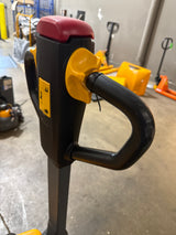 Pre-owned CBD15-NEW 3,300 lb Electric Pallet Jack, Compact Lithium Model, 48"x27" Forks