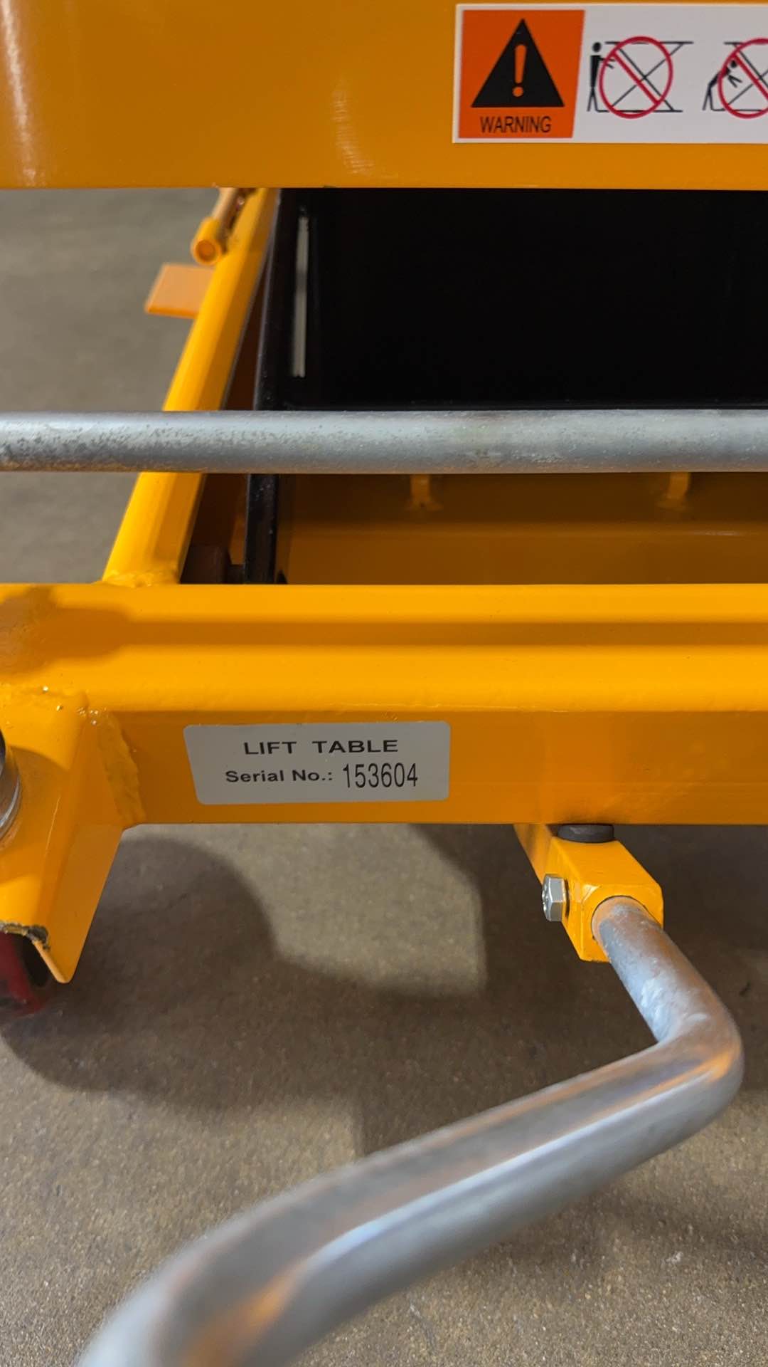Pre-owned Regular Used SP800 Single Scissor Lift Table 1760 lbs Cap, 22.9" lifting height-153604