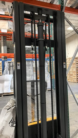 Pre-owned Regular Used CTD10B-III-118 – 2,200 lb Semi-Electric Stacker, 118" Lift, Straddle Legs, Adjustable Forks-21030026