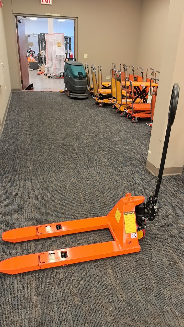Pre-owned Premium Used MF-O 2,200 lb Hydraulic Pallet Jack – 31.5" x 15" Forks-250002964 Only Pick Up