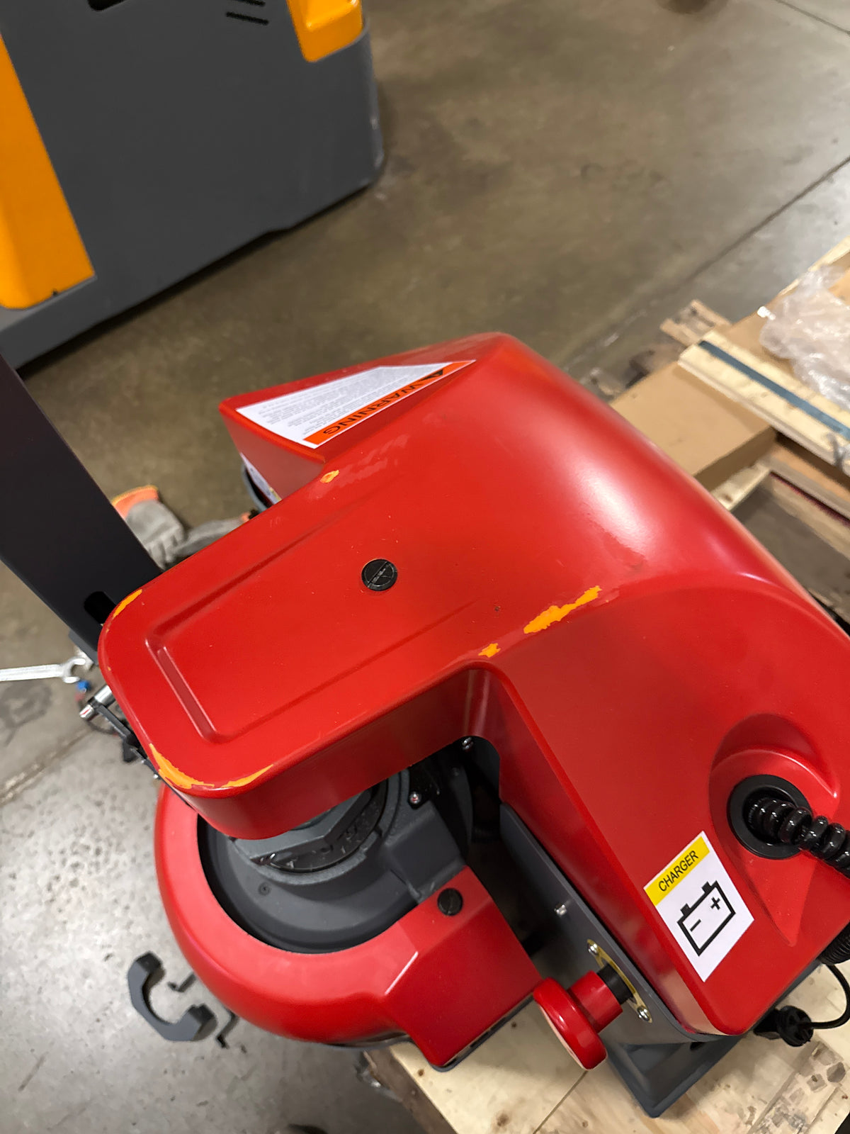 Pre-owned Open Box CBD20WE-19-R 4,400 lb Electric Pallet Jack, GEL Battery Model, 48"x27" Forks-260005844
